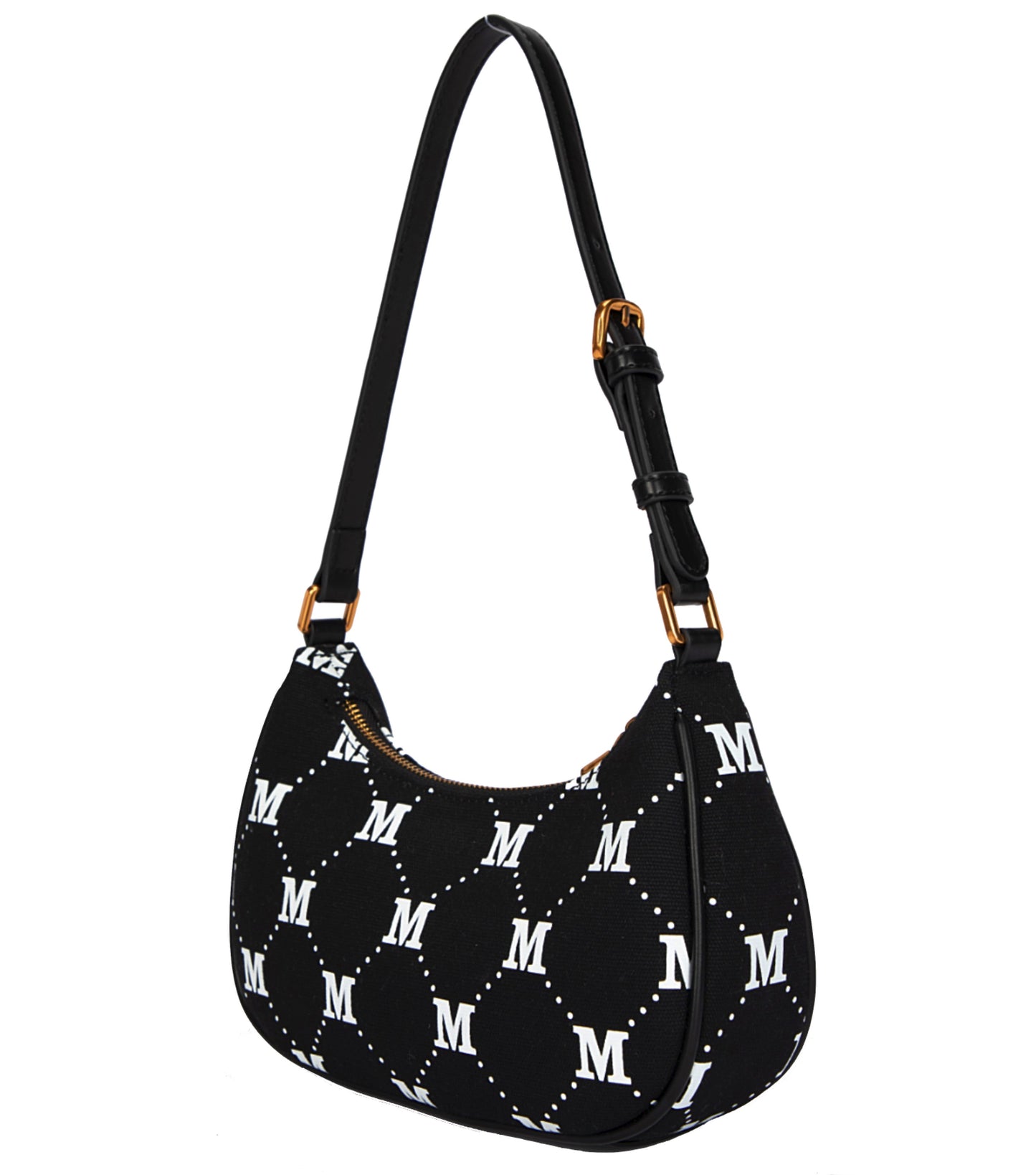 Disney Mickey Monogram Canvas Handbag - Black