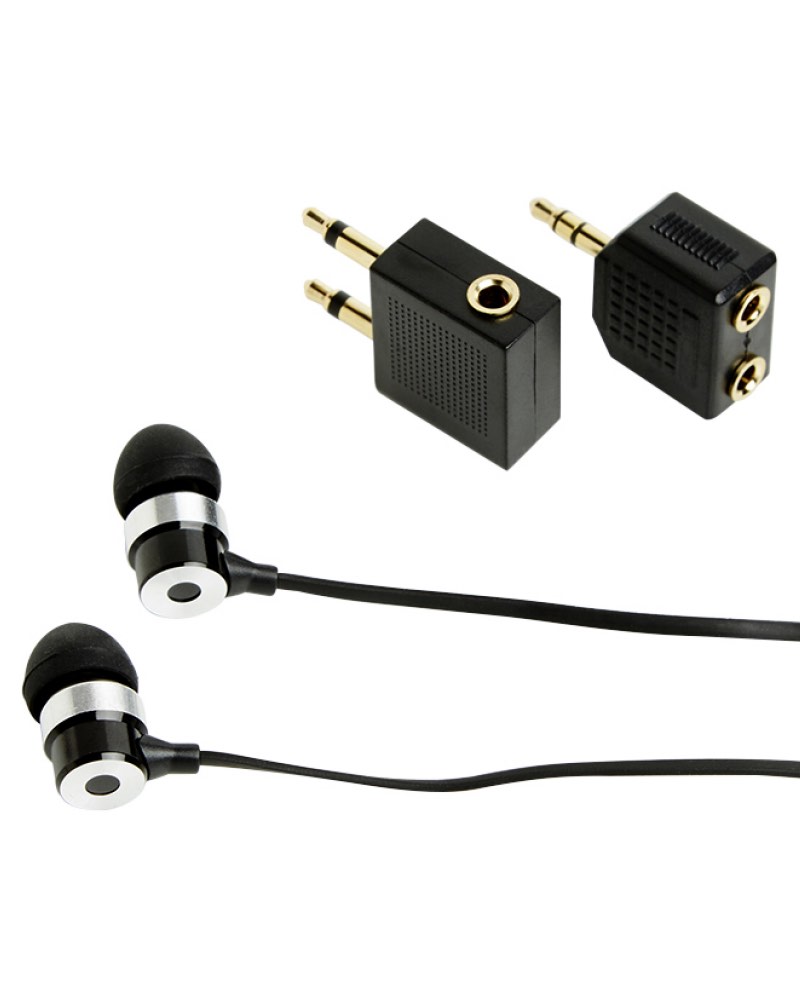 Ear Buds Travel Kit - Black