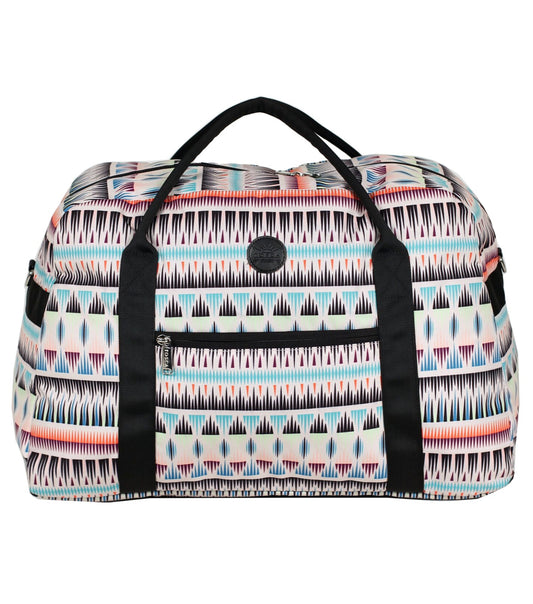 Tosca Fashion Tote / Overnight Bag - Beige / Multi-Coloured