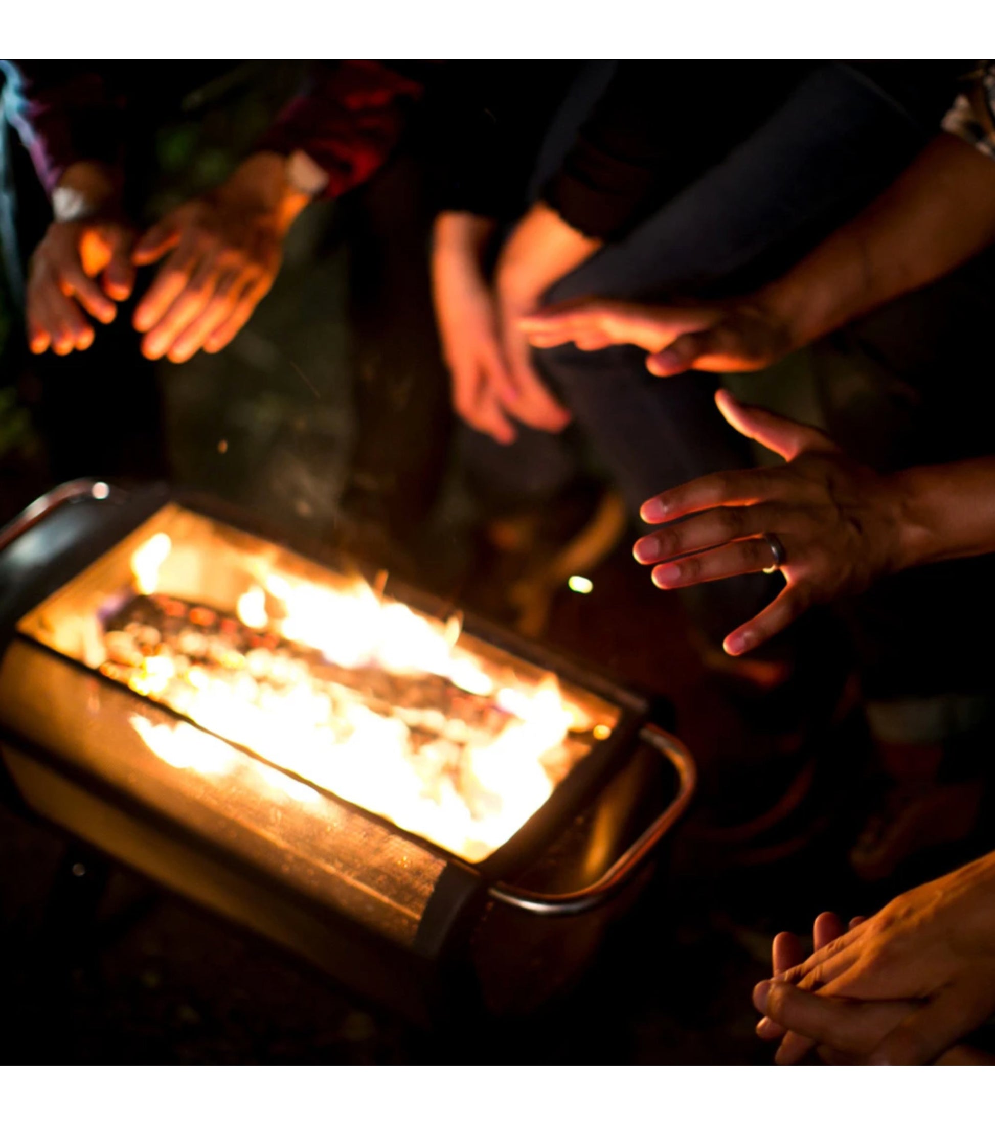 Enjoy the feeling of a 360-degree floating fire with the FirePit's X-Ray Mesh