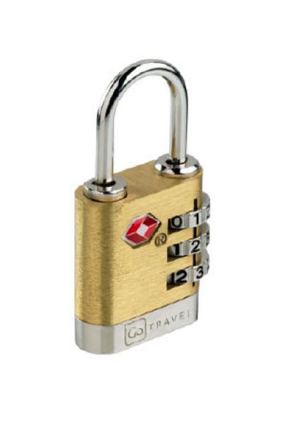 Product image : Brass Travel Sentry Padlock : Go Travel