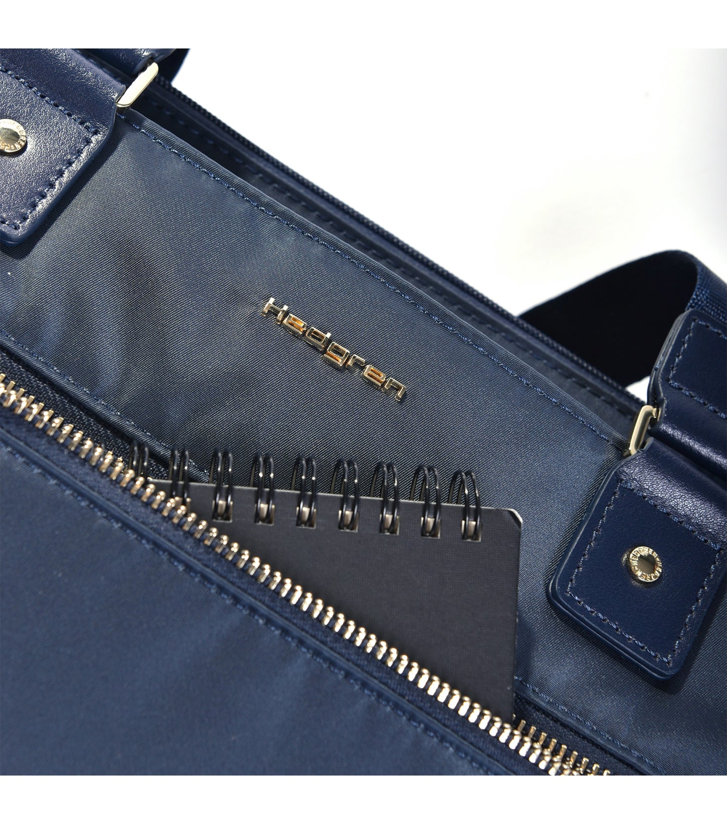 Quick access front zippered pocket