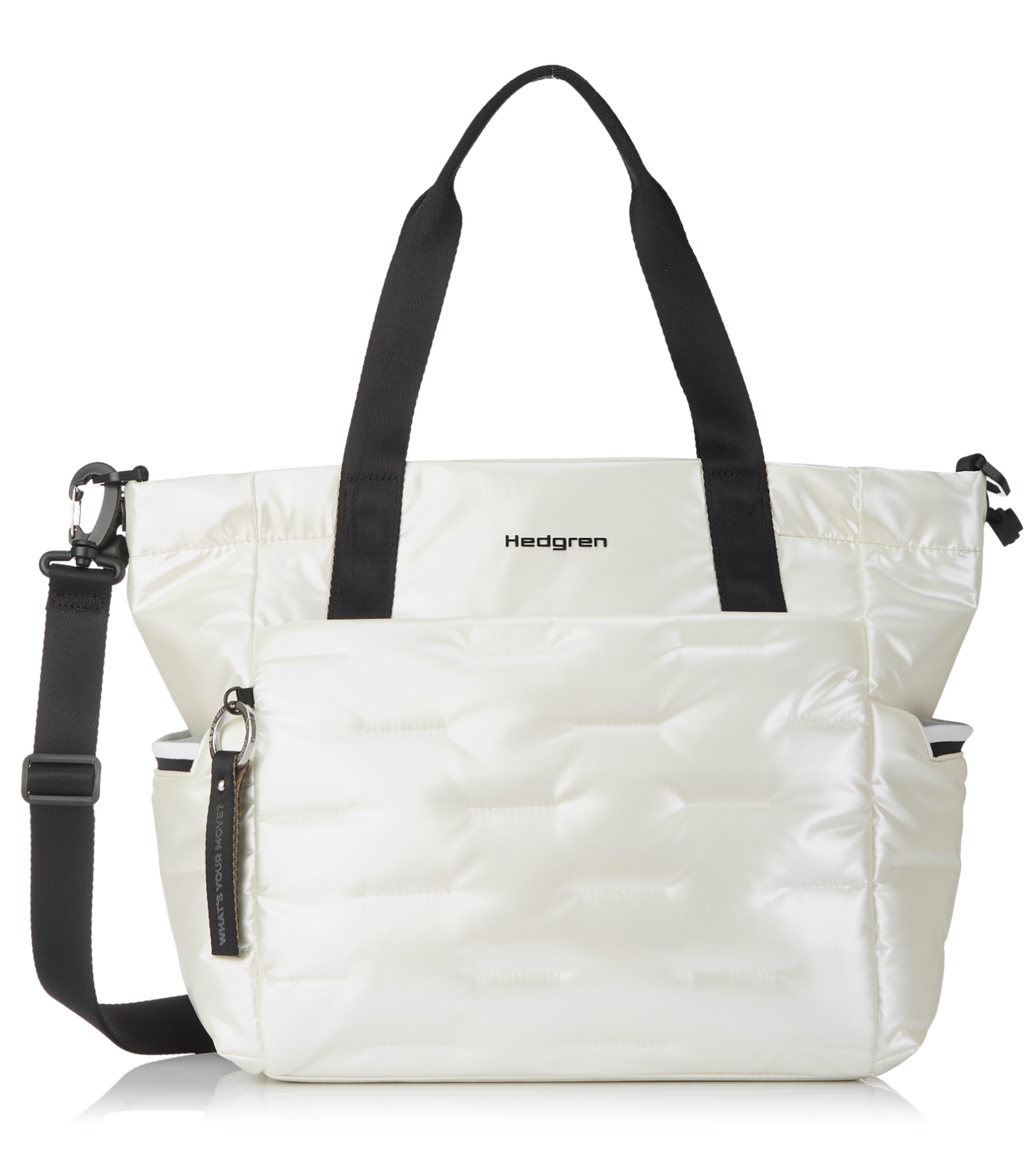 New hedgren puffer tote deals bag