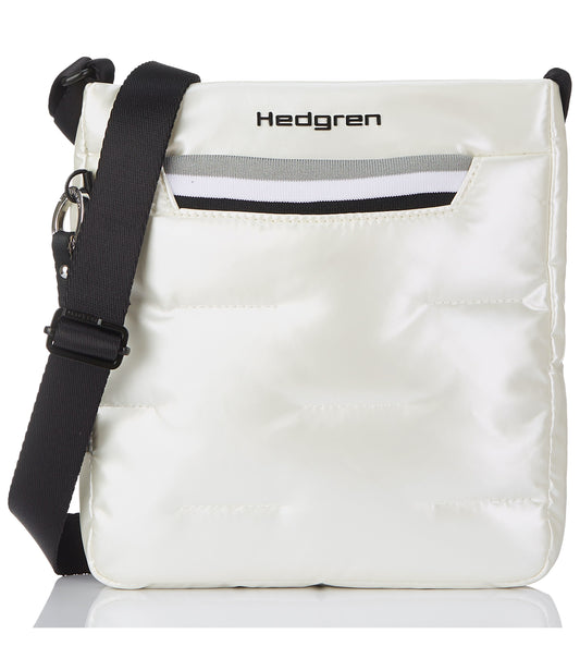 Hedgren CUSHY Vertical Crossbody Bag - Pearly White