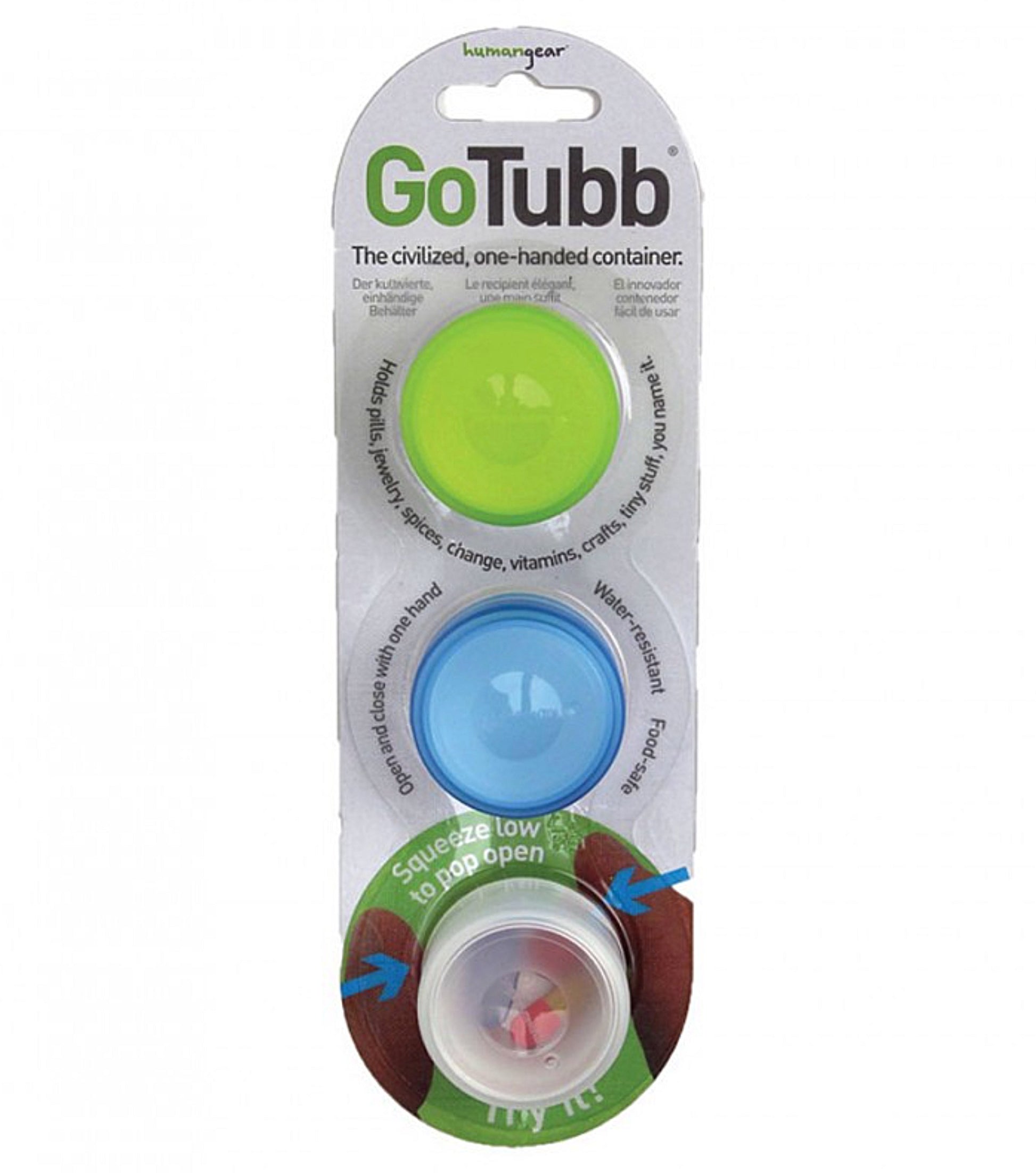 Humangear GoTubb Travel Containers (Medium) 3 Pack