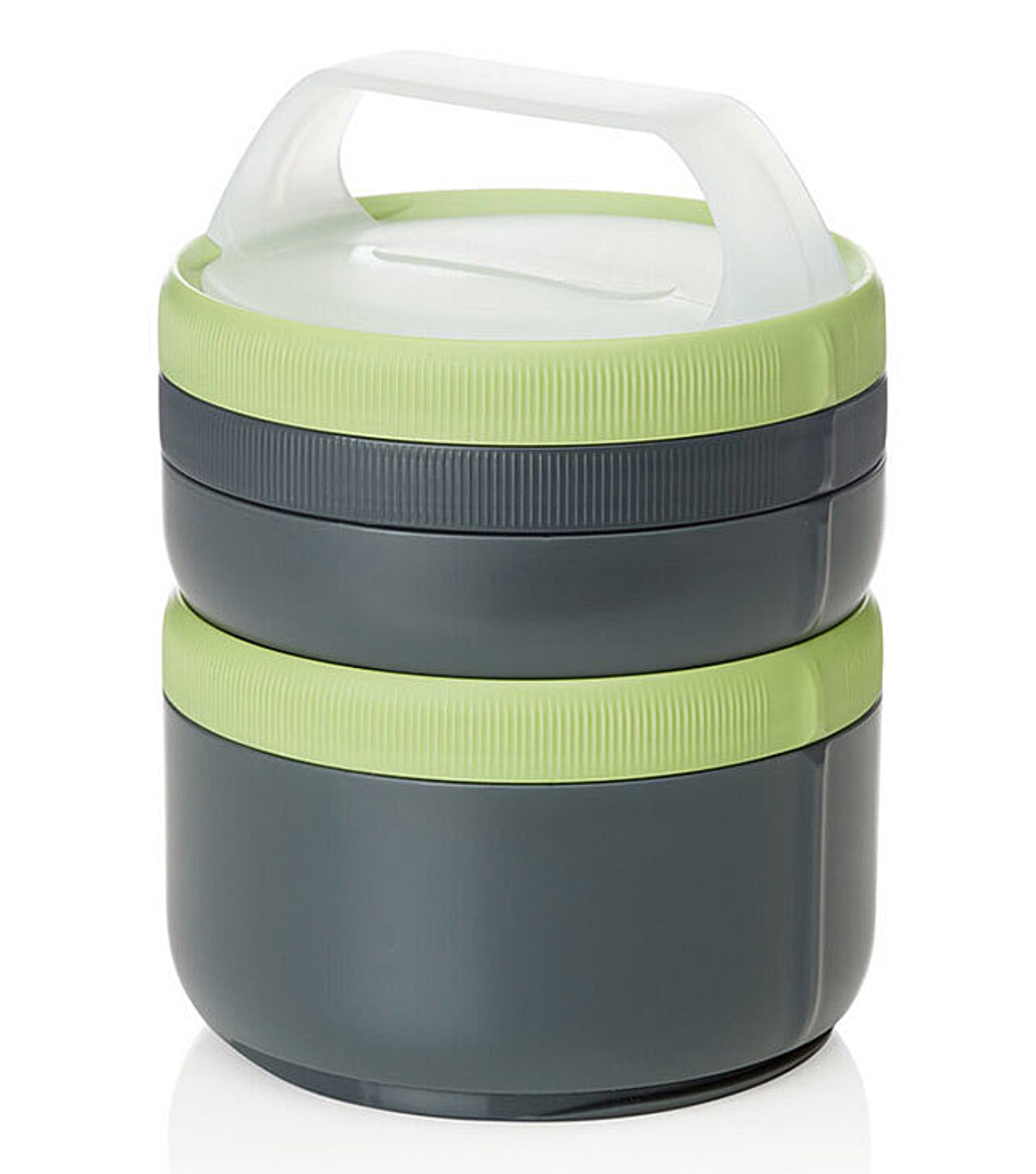 Humangear Stax XL EatSystem Food Containers - Grey / Green