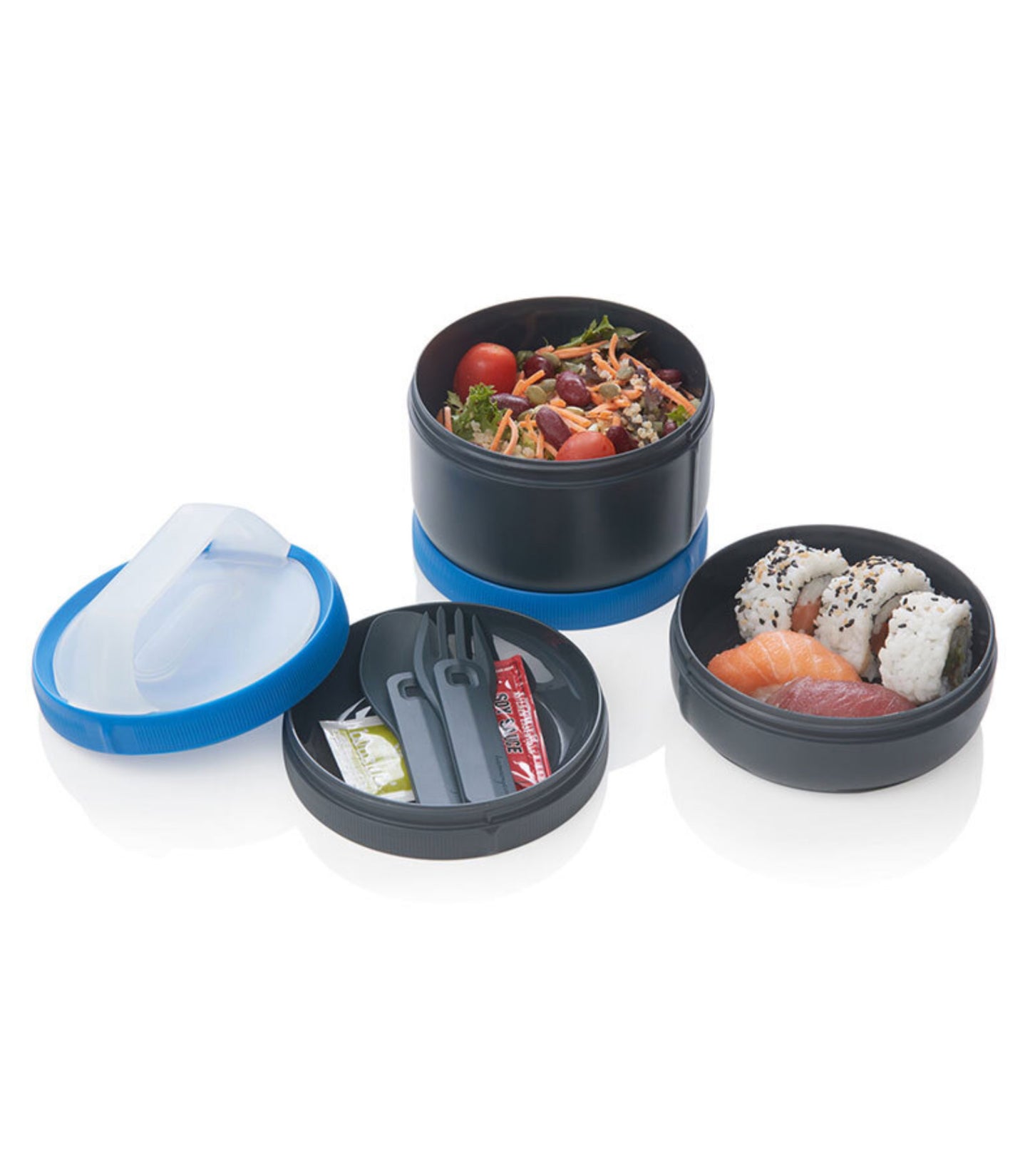 For taking your lunch to the office, going on a picnic, or just having a convenient on-the-go system for enjoying your breakfast