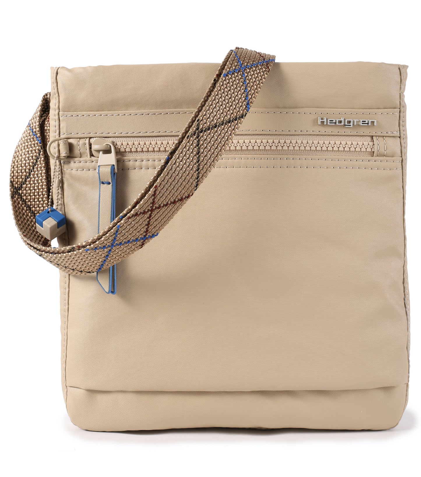 Hedgren Leonce Small Vertical Crossbody Bag with RFID - Creased Safari Beige