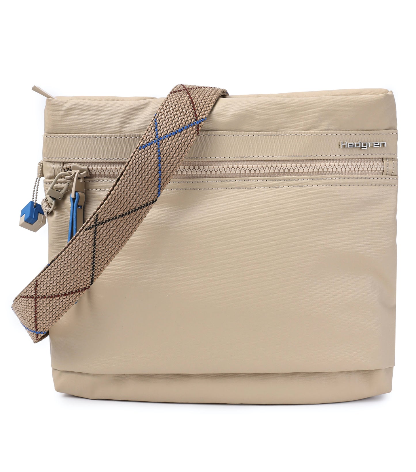 Hedgren Faith Crossover Shoulder Bag with RFID Pocket - Creased Safari Beige