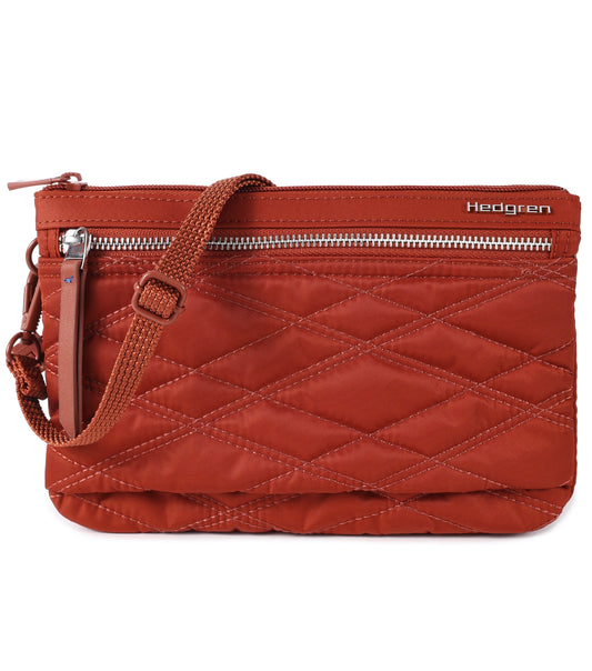 Hedgren Emma Crossbody Bag with RFID - Quilt Brandy Brown