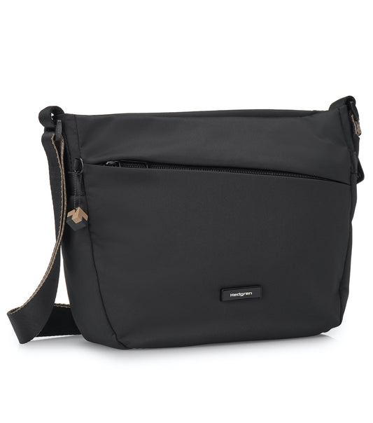 Hedgren GRAVITY Medium Crossover Shoulder Bag - Black