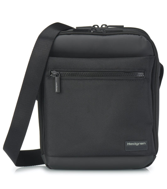 Hedgren INC Men's Vertical Crossover 10" Tablet Bag with RFID - Black