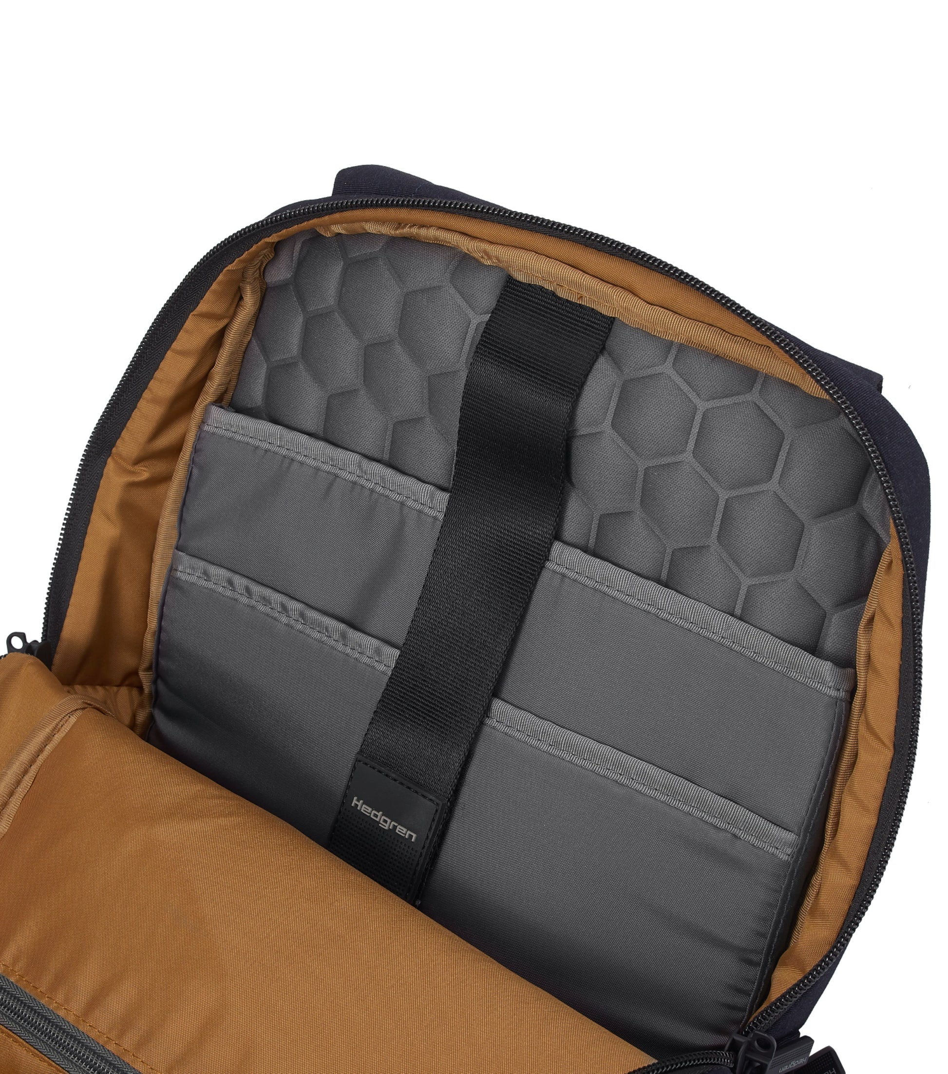 Main compartment fits laptop up to 13.3" and a tablet