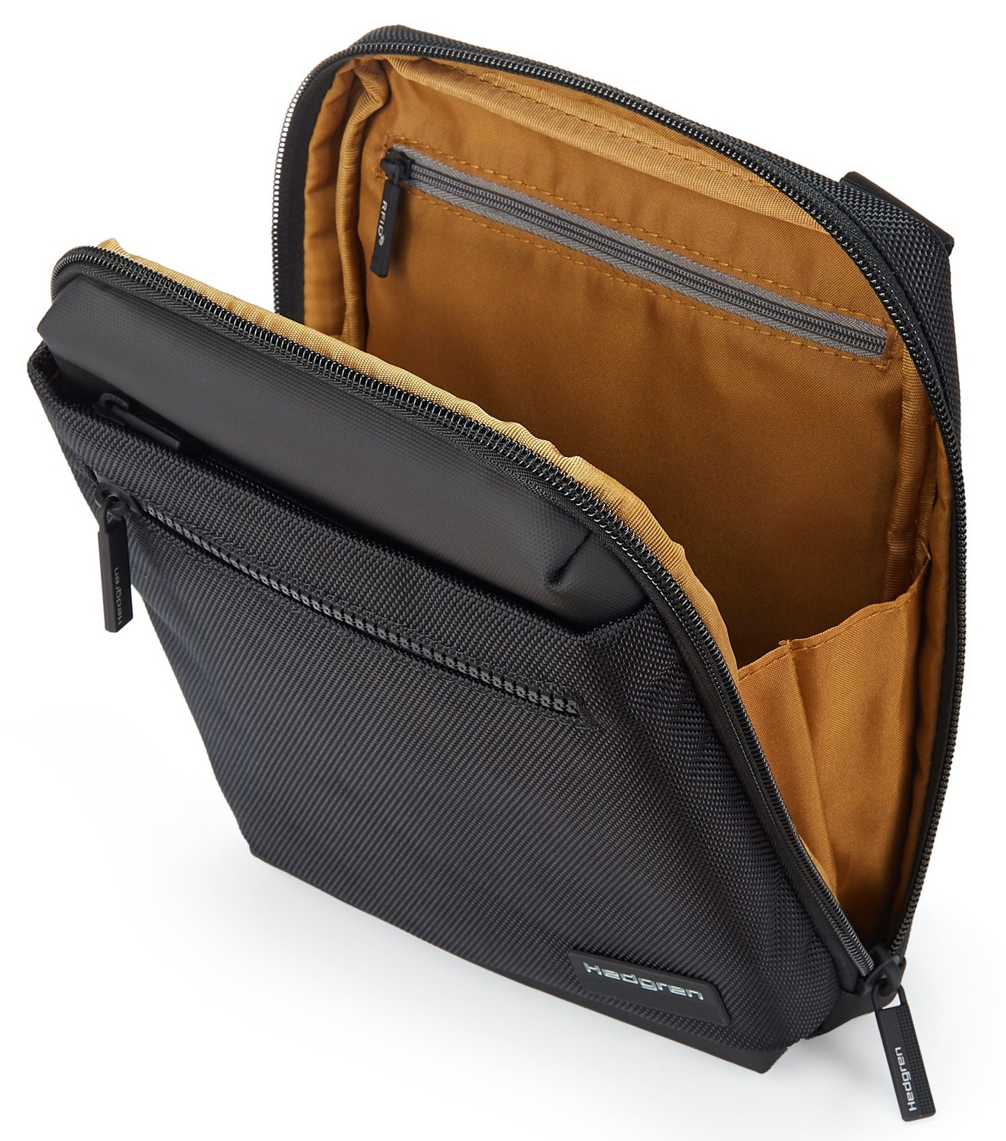 Main compartment holds up to a 10" tablet