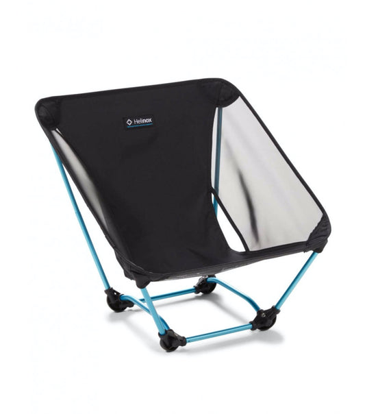 Helinox Ground Chair - Compact Camping Chair - Black / Cyan