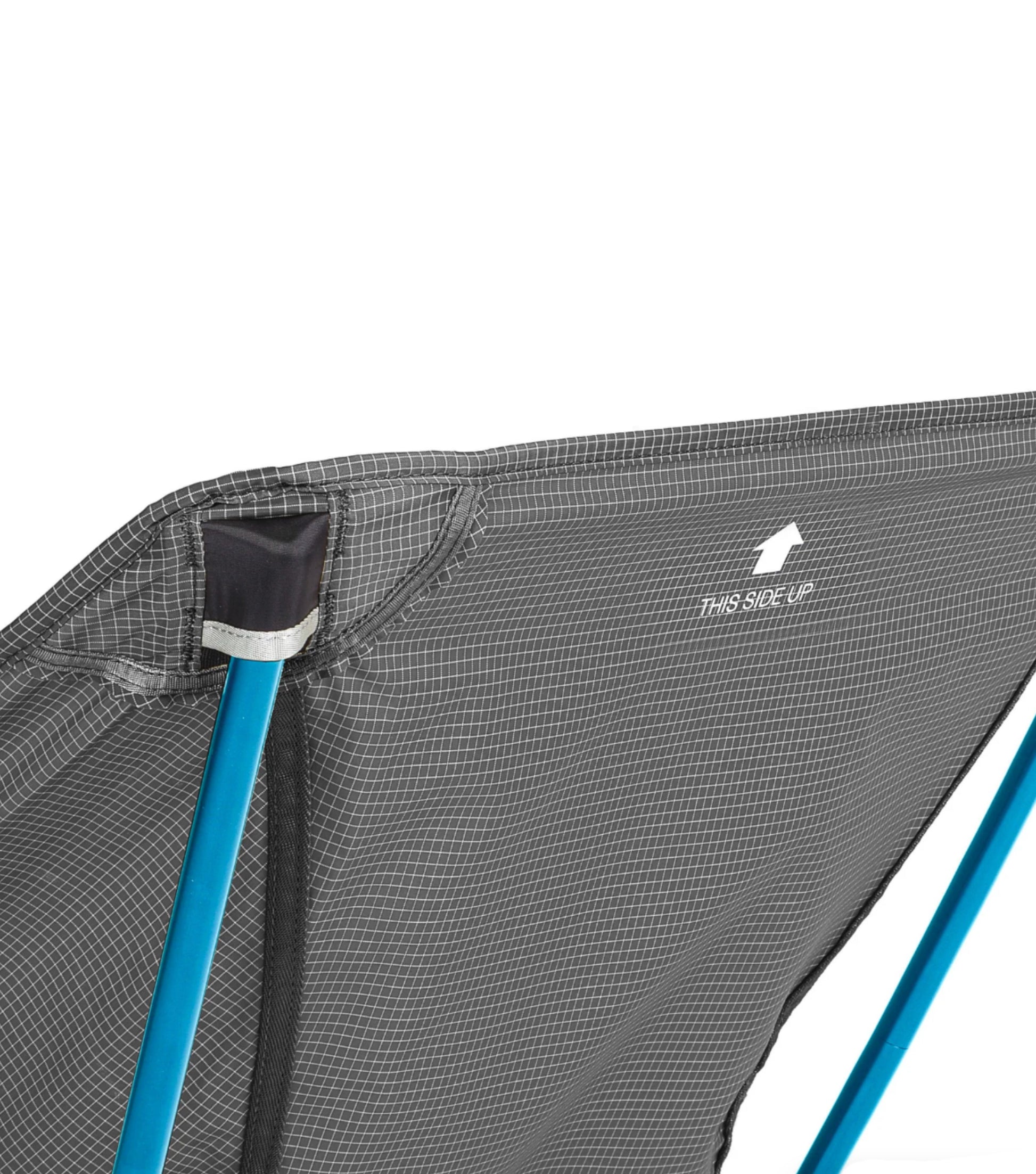 Performance materials: featherlight ripstop seat is strong, durable, and packable