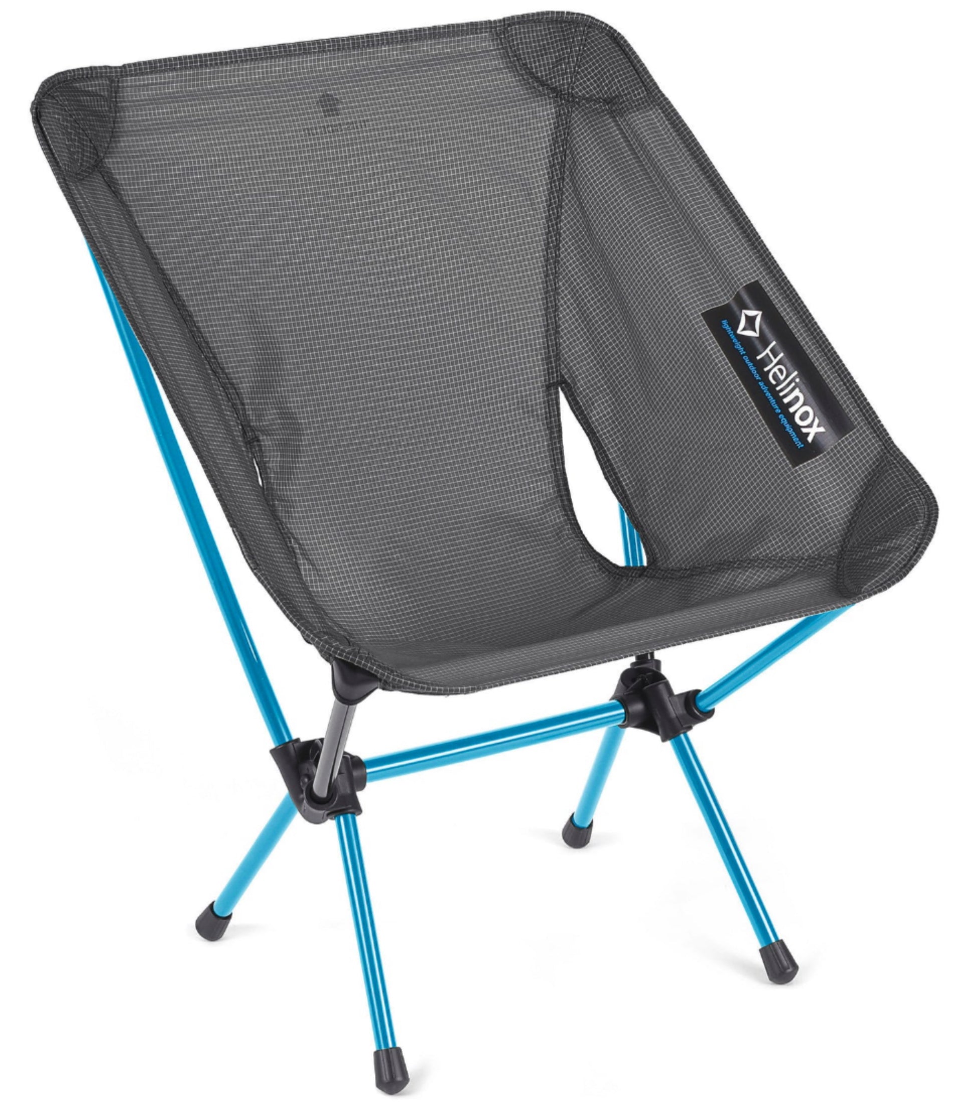 Helinox Chair Zero L - Light and Compact Camping Chair - Black / Cyan