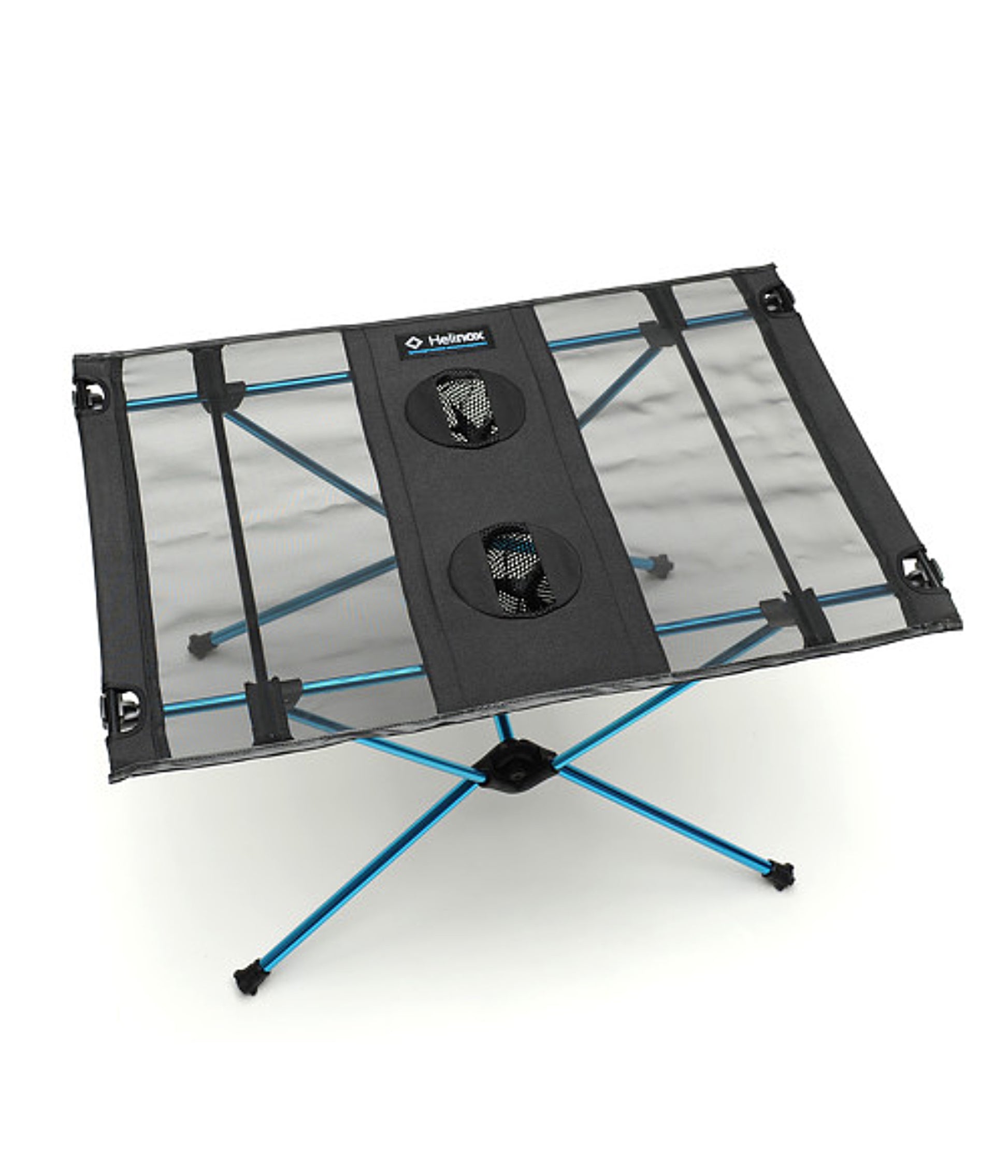 Helinox Table One - Ultralight Camping Table for Two - Black / Cyan