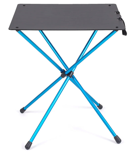 Helinox Cafe Table Folding Camp Table - Black / Cyan Blue Frame