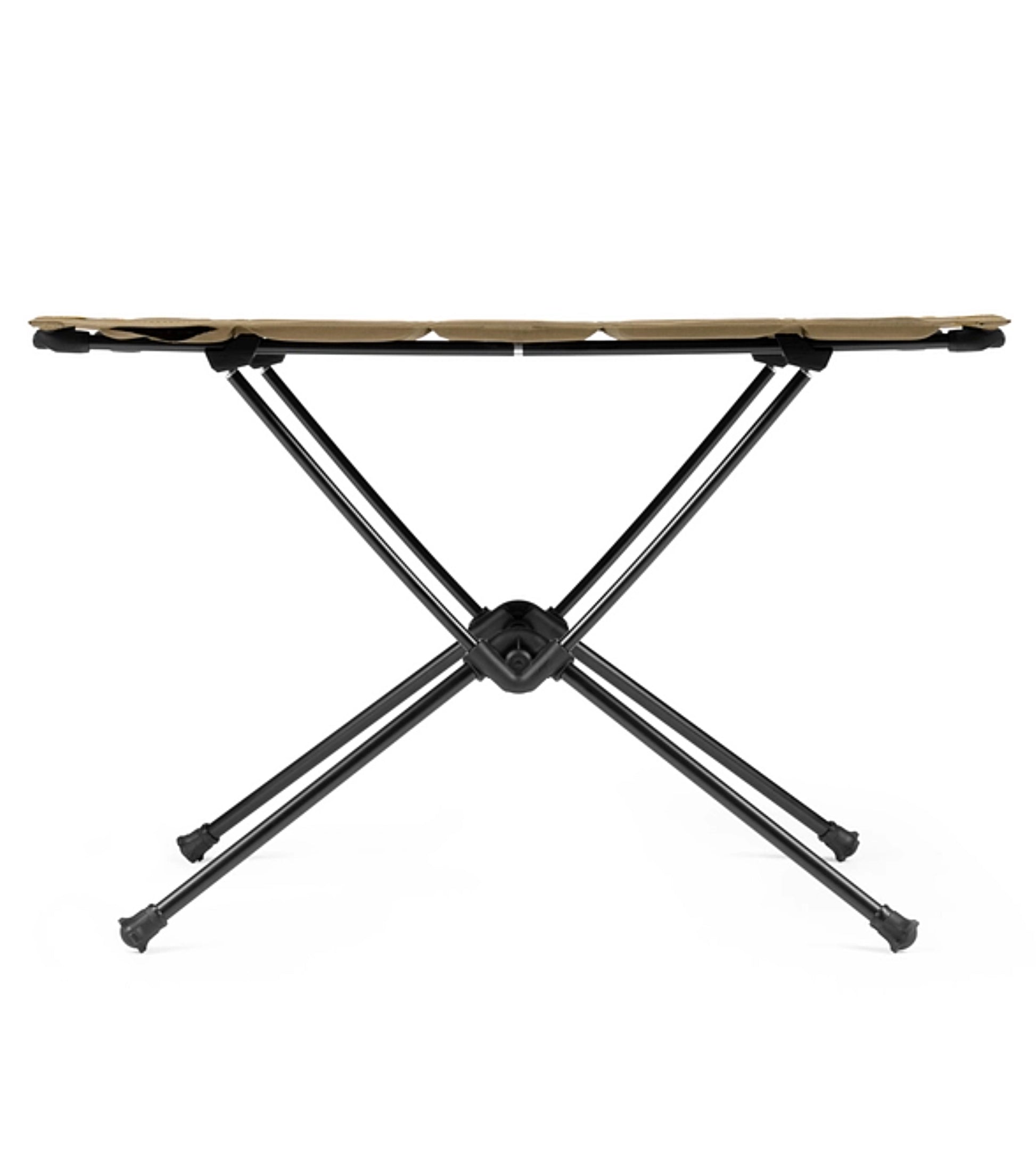 Simple set-up: intuitive design features an accordion-fold table top and snap-together shock-corded frame