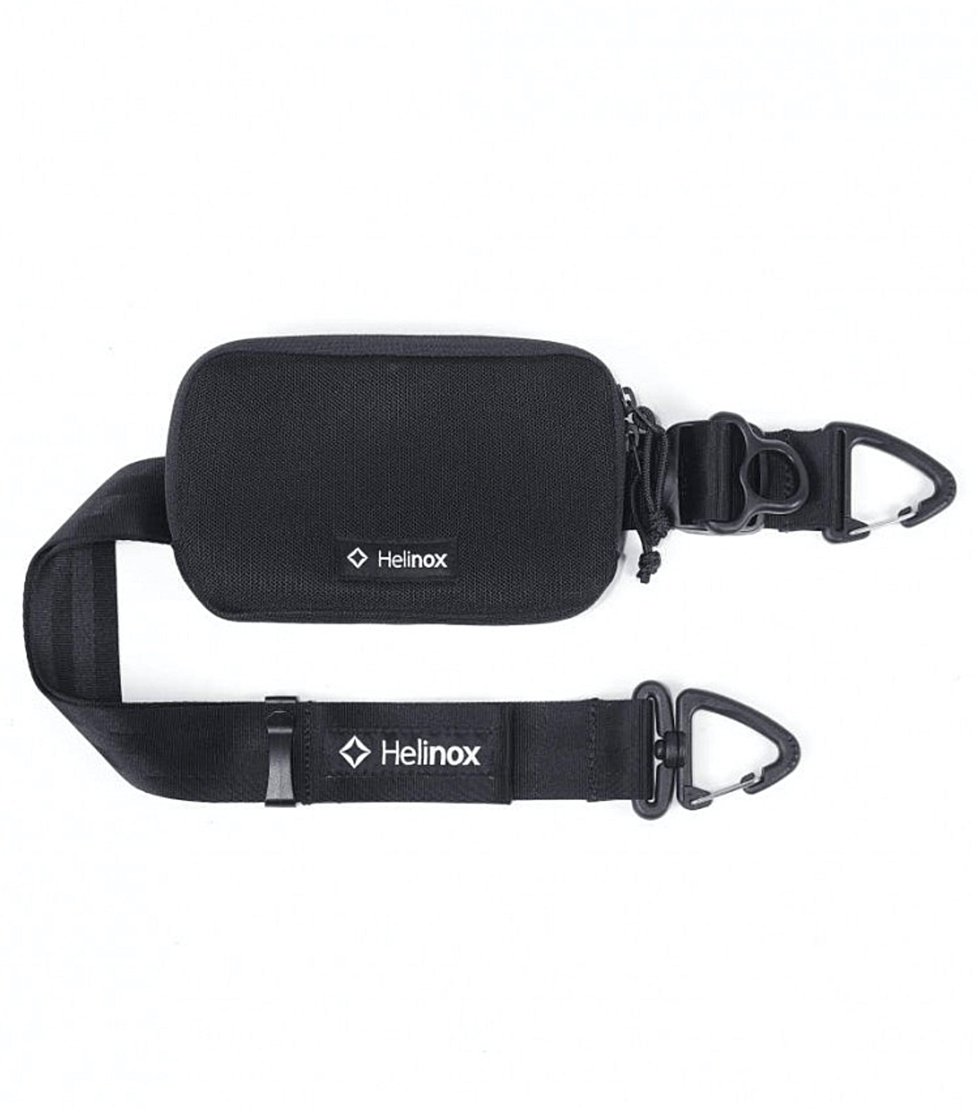 Wide, adjustable nylon strap distributes weight for a comfortable carry