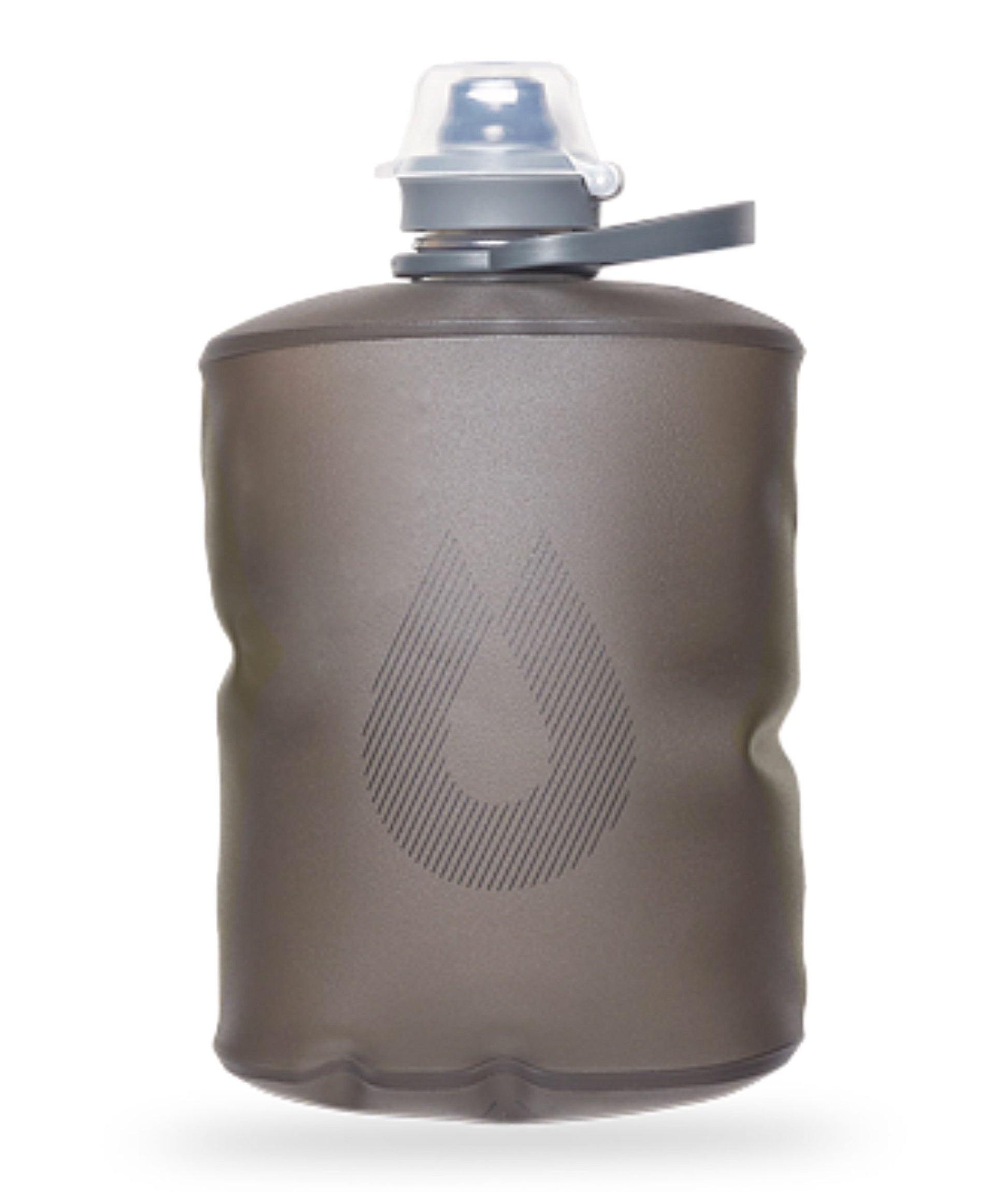 Hydrapak Stow 500ml Flip Cap Collapsible Bottle - Mammoth Grey