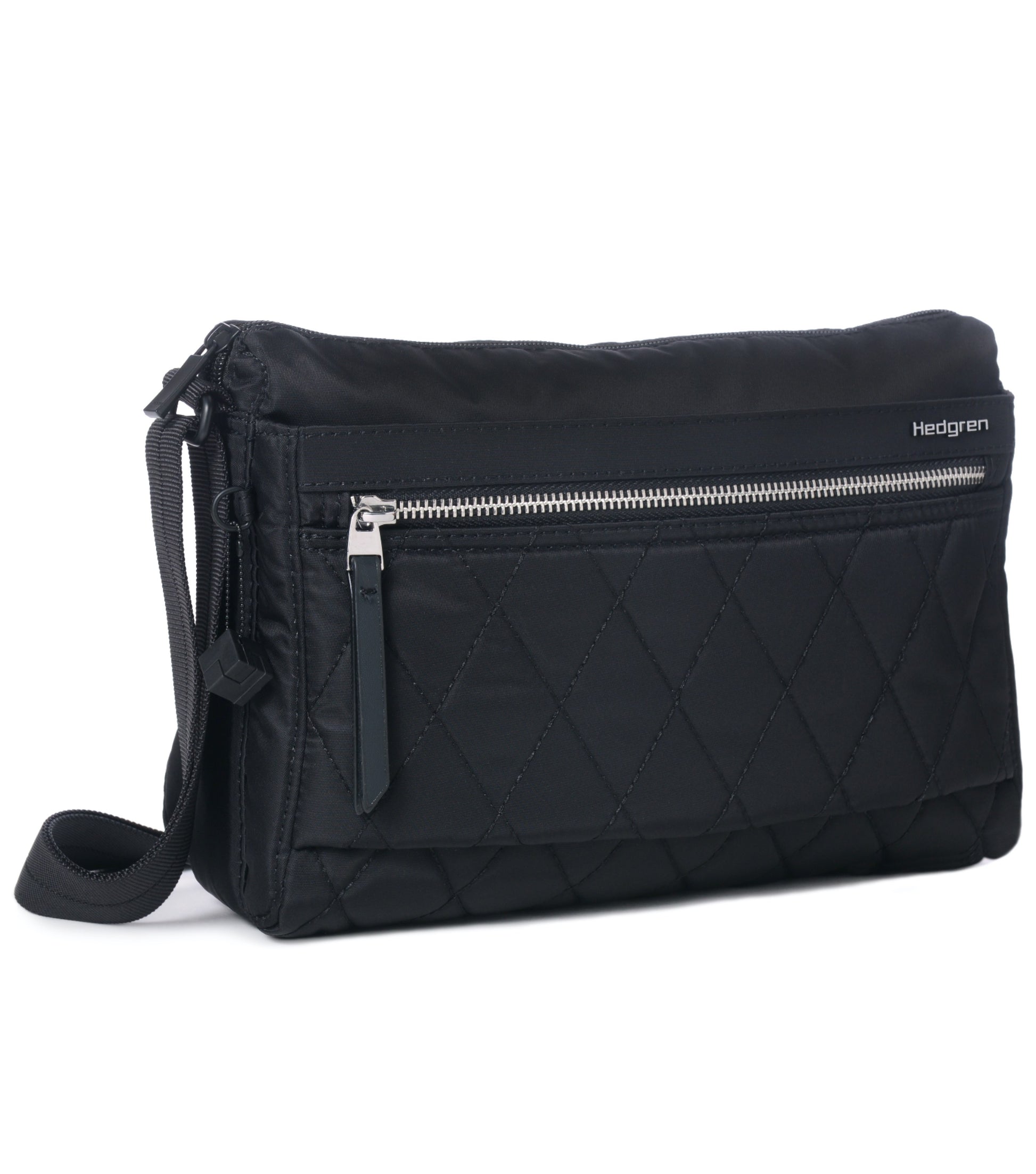 Hedgren EYE Medium Shoulder Bag with RFID Pocket - Quilted Black