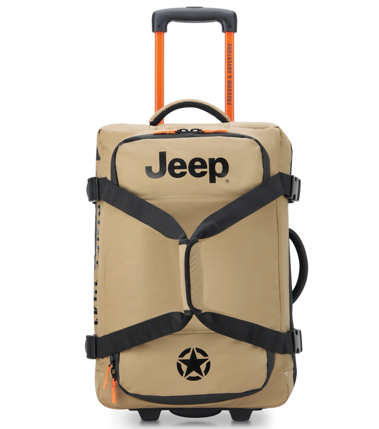 Jeep 55 cm 2-Wheel Rolling Duffle Bag - Warm Sand (JS005A)