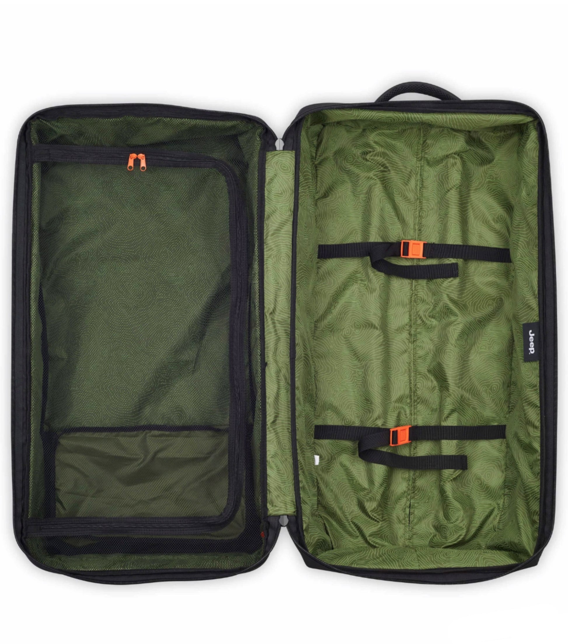 Dual large compartments to ensure you maximize every inch of space for your gear and essentials, optimizing your packing prowess.