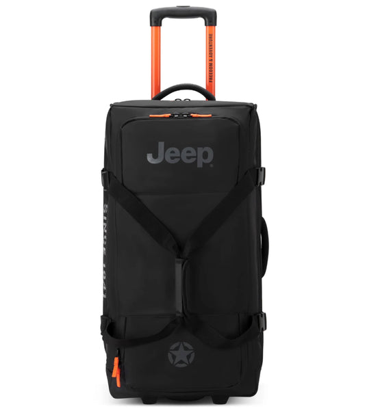 Jeep 82 cm 2-Wheel Rolling Duffle Bag - Black (JS005A)