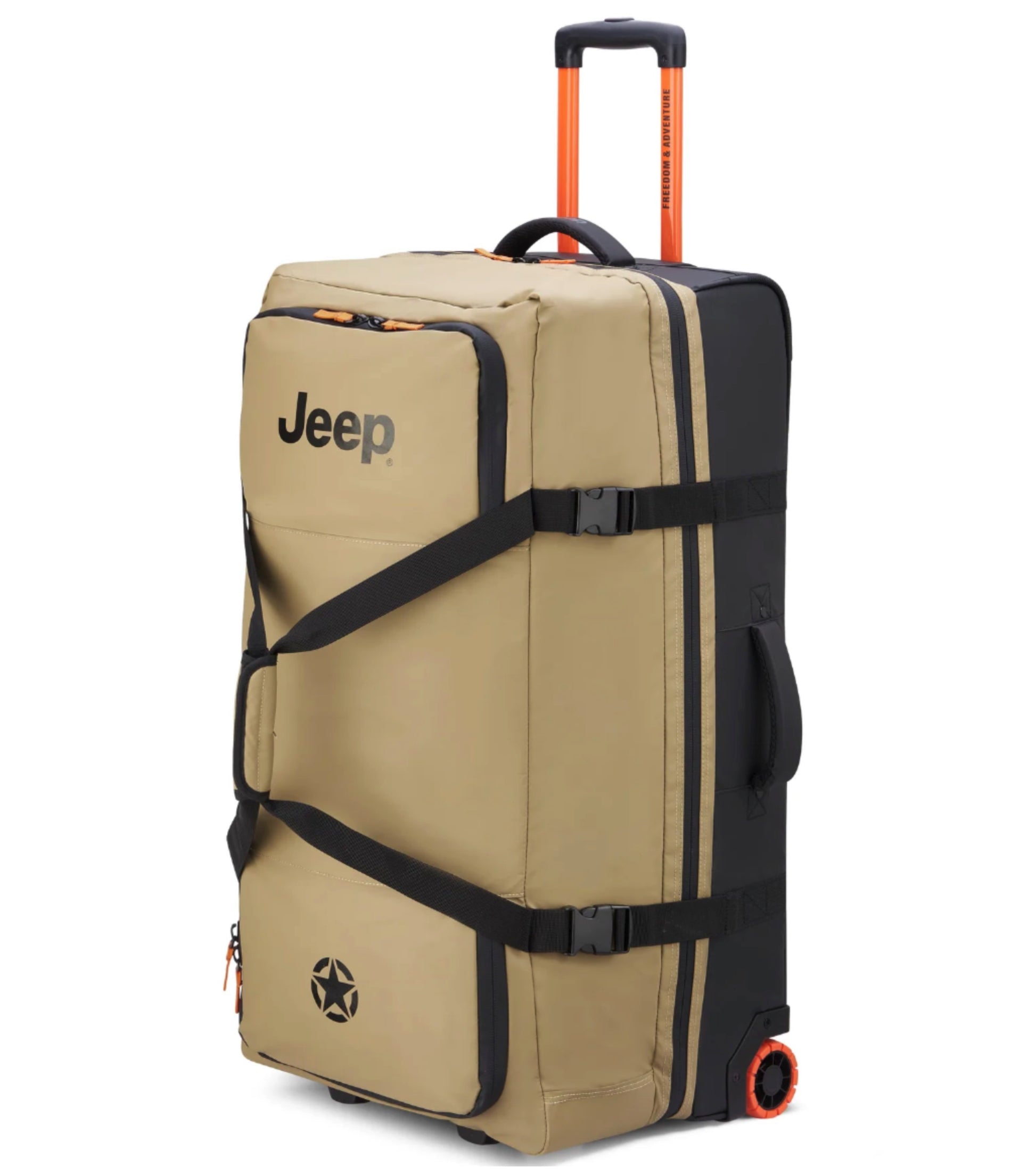 Trail-Optimized dual wheels and expedition trolley system meticulously engineered for seamless travel