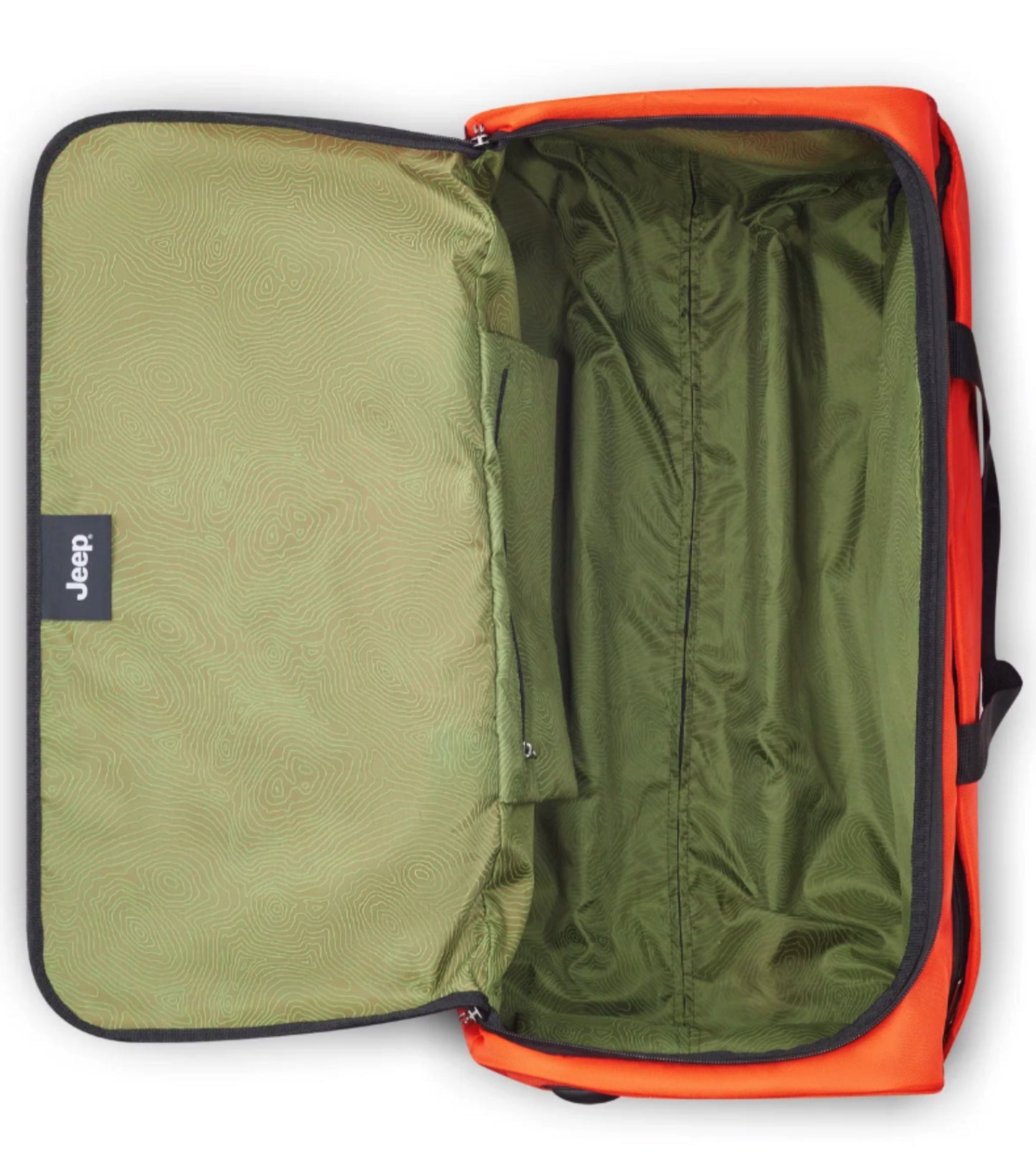 top zipper portal offering expansive visibility and hassle-free packing