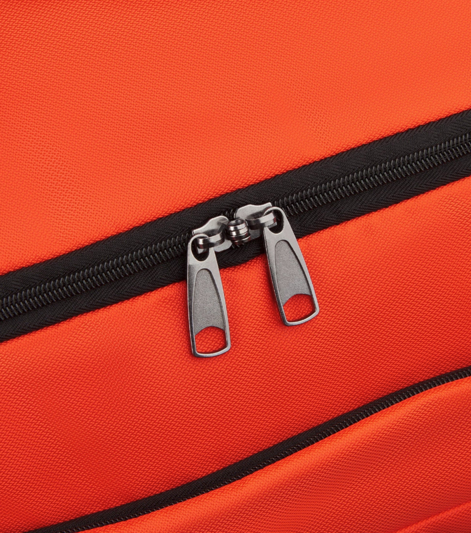 Precision-Engineered interlocking zippers compatible with your trusted combination lock securing your gear in the great outdoors (lock not included)