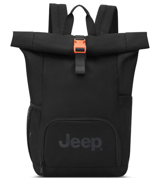 Jeep Rolltop 17" Laptop Backpack - Black (JS016D)