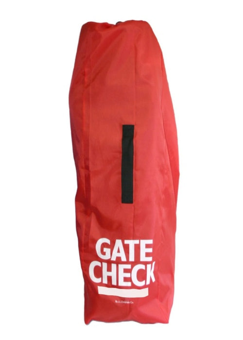 The bags bright red color and large graphics easily identify your item for return to gate