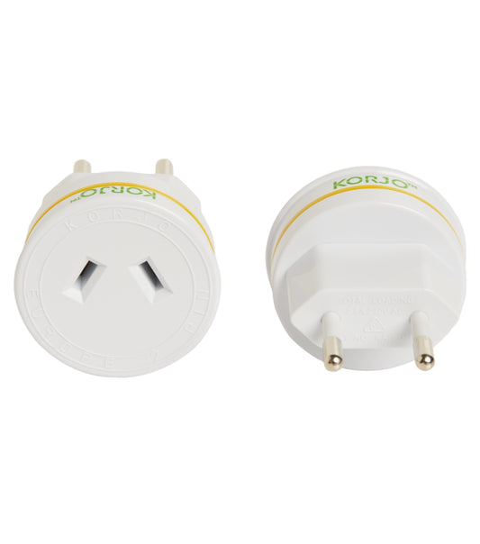 Korjo Electrical Adaptor: AU to Italy, Switzerland and Europe