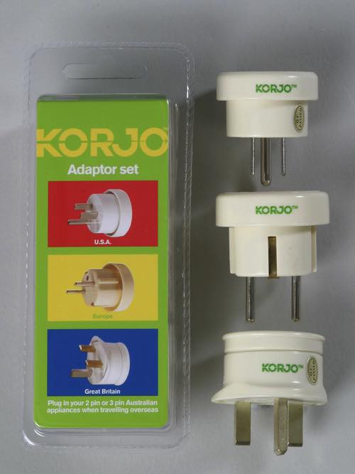 Electrical Adaptor Set - AU to Europe, UK / Great Britain, USA