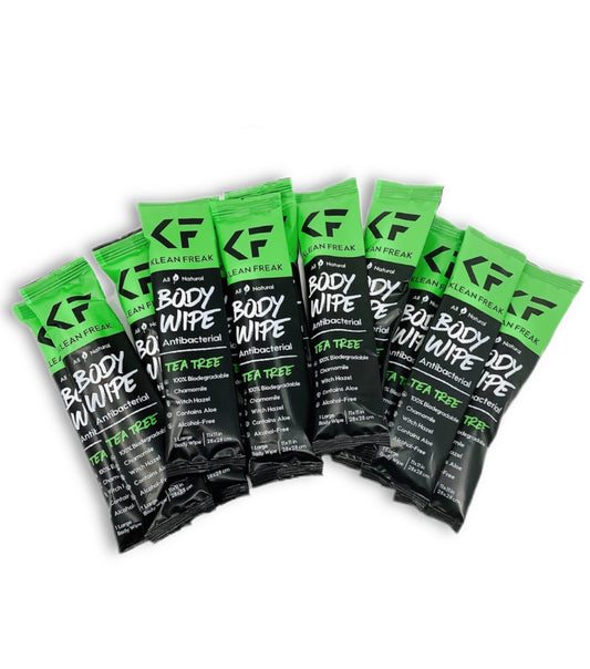 Klean Freak Body Wipes 12 Pack - Tea Tree