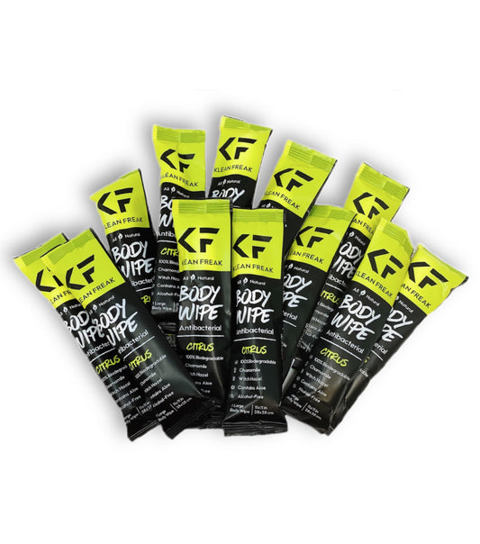 Klean Freak Body Wipes 12 Pack - Citrus Scent