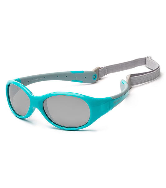 Koolsun Flex Baby Sunglasses - Aqua Grey (0 - 3 Years)