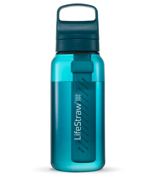 LifeStraw Go 2.0 - 1L Water Filter Bottle - Laguna Teal