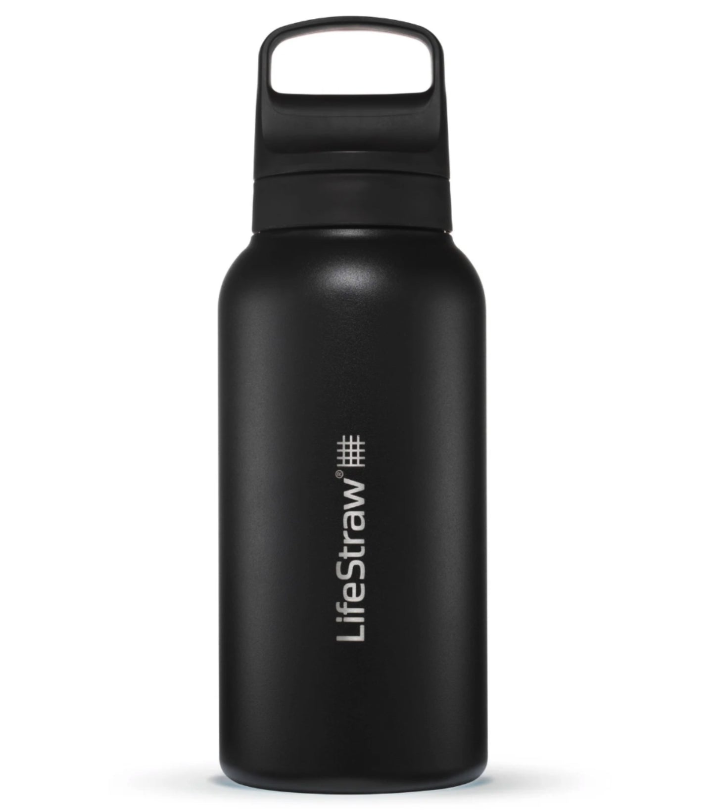 LifeStraw Go 2.0 - 1L Stainless Steel Water Filter Bottle - Black