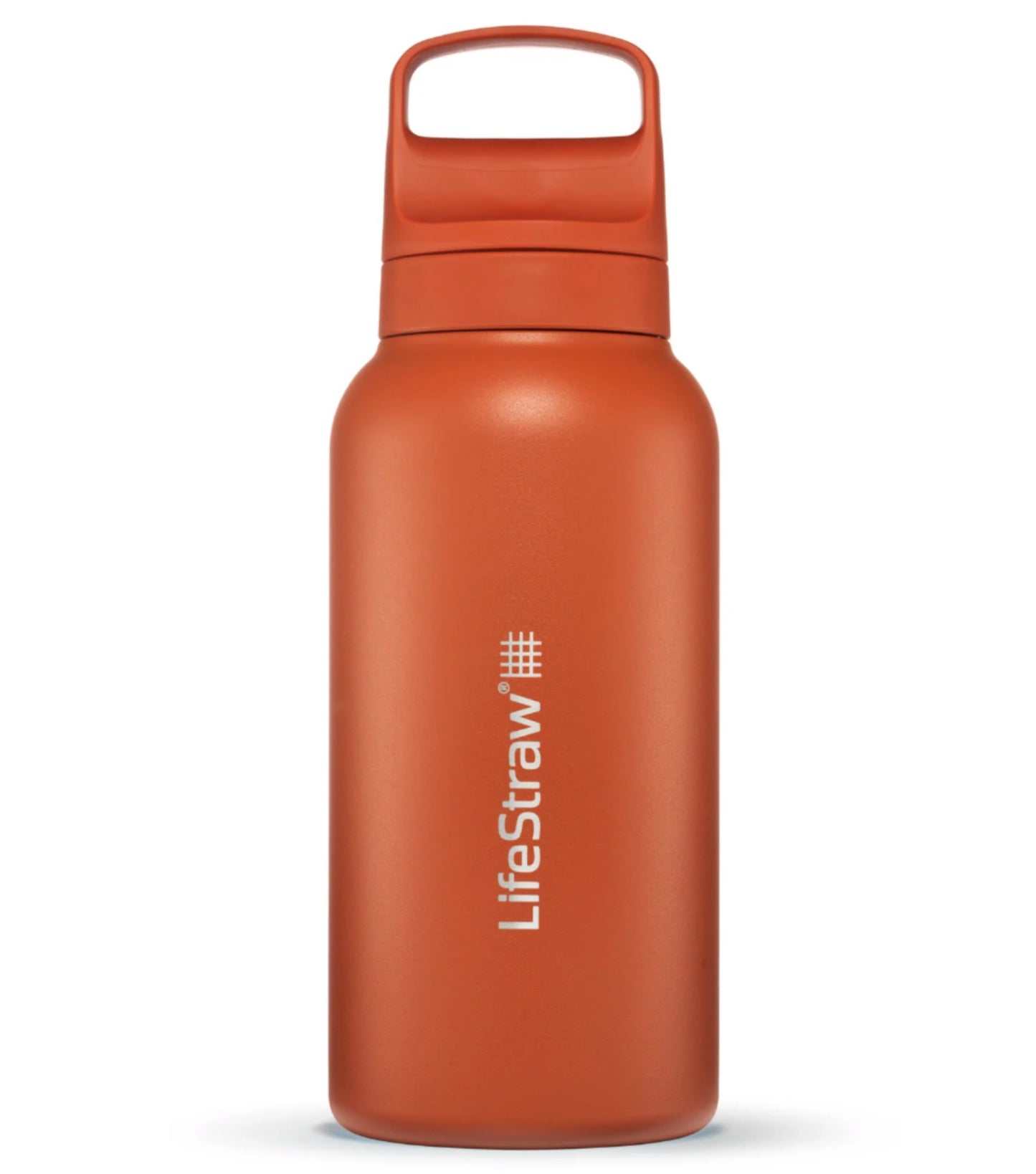 LifeStraw Go 2.0 - 1L Stainless Steel Water Filter Bottle - Kyoto Orange