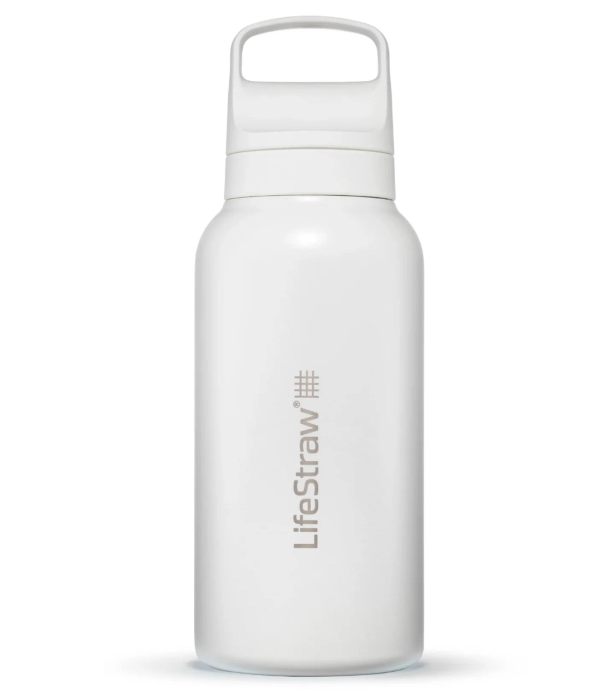 LifeStraw Go 2.0 - 1L Stainless Steel Water Filter Bottle - White