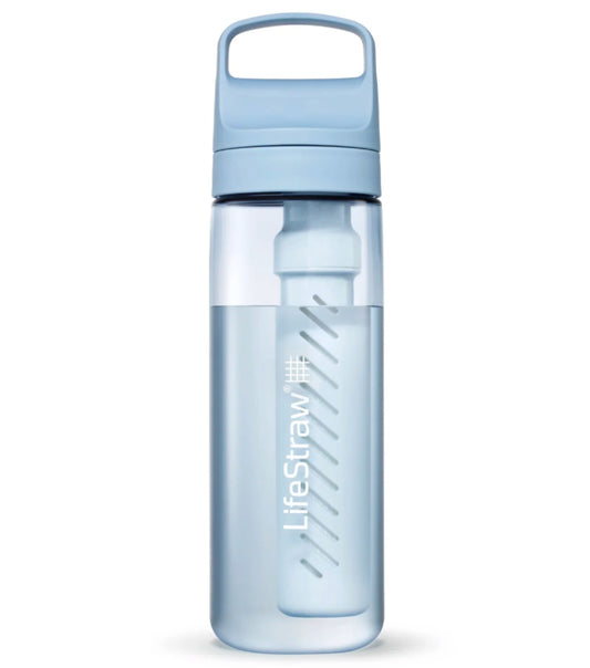 LifeStraw Go 2.0 - 650ml Water Filter Bottle - Icelandic Blue