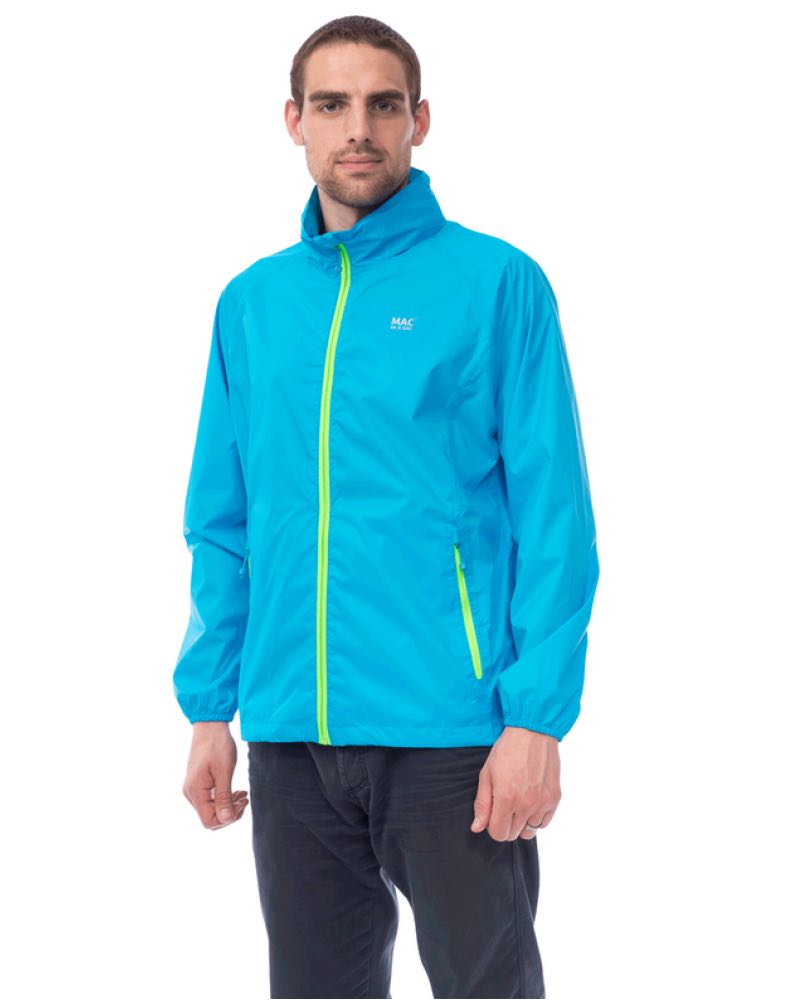 Mac in a Sac 2 : Neon Waterproof Packaway Jacket - Large - Neon Blue