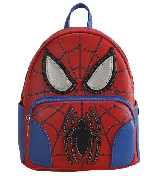 Marvel SpiderMan Deluxe Mini Backpack - Red / Blue