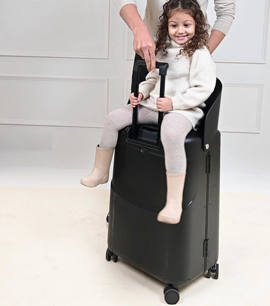 MiaMily 64 cm Ride-On Spinner Suitcase - Midnight Black