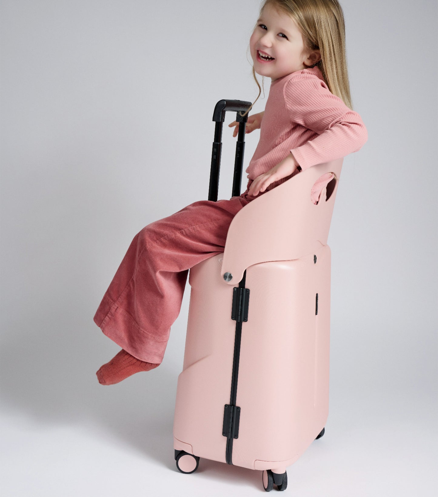 MiaMily 48 cm Ride-On Carry-on Suitcase - Dusty Pink