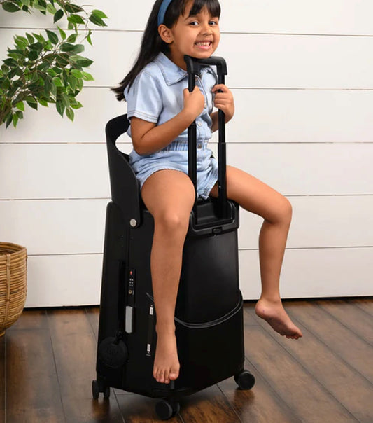 MiaMily 48 cm Ride-On Carry-on Suitcase - Midnight Black